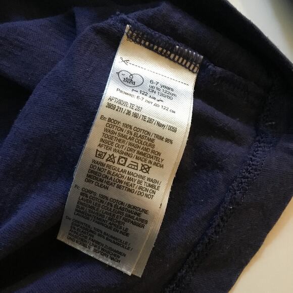 Little Bird navy woodland embroidered tee - Picture 4 of 6